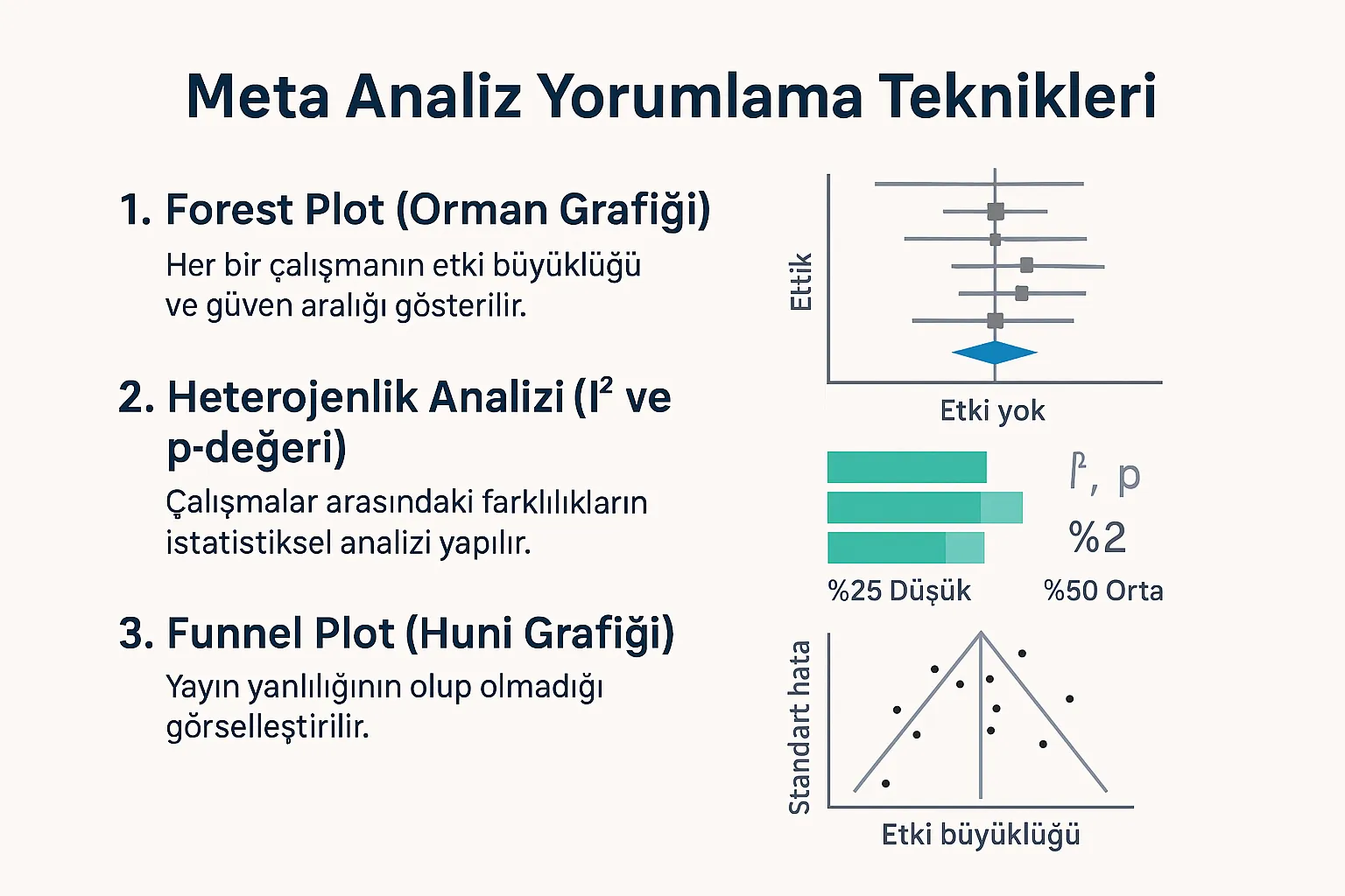 meta analiz yorumlama teknikleri